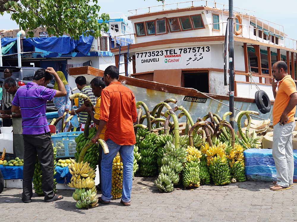 Det lokale frygt- og grøntsagsmarked i Malé