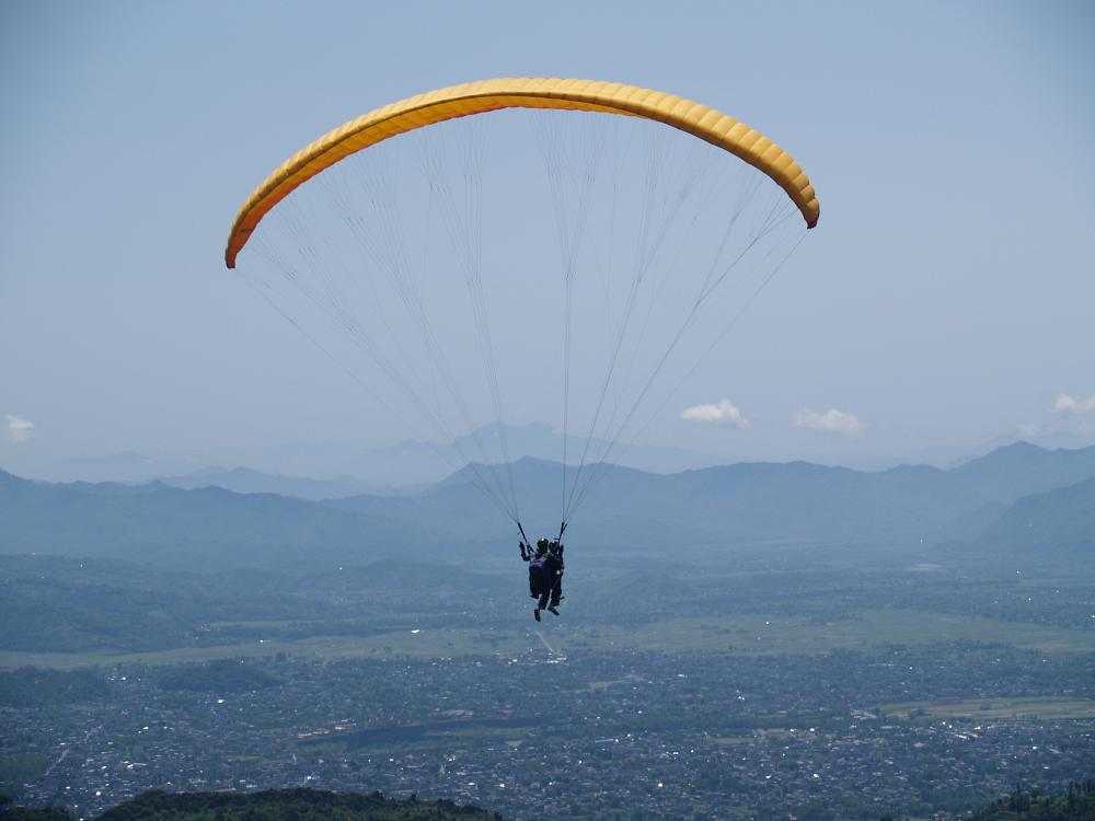 Paragliding i Pokhara